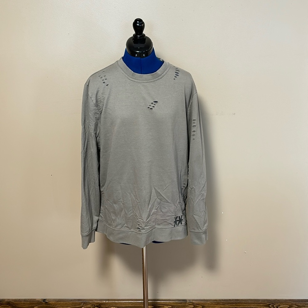 Carbon Distressed Sweatshirt